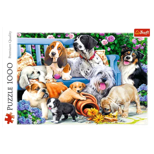 Puzzle Trefl Dogs in the garden 12+/ Количество деталей: 1000 photo 3 Puzzle Trefl Dogs in the garden 12+/ Количество деталей: 1000 photo 3