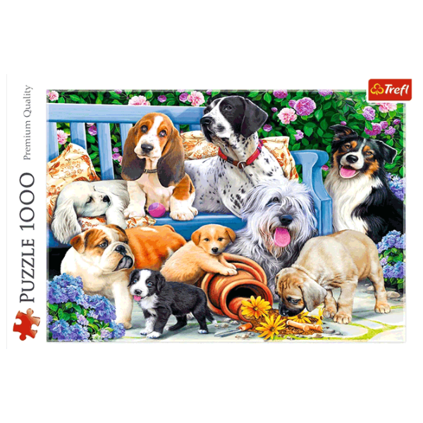 Puzzle Trefl Dogs in the garden 12+/ Количество деталей: 1000 photo 3 Puzzle Trefl Dogs in the garden 12+/ Количество деталей: 1000 photo 3