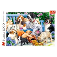 Puzzle Trefl Dogs in the garden 12+/ Numărul de piese: 1000 photo 3