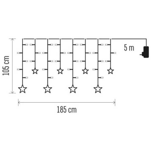 Гирлянды LED EMOS DCGW12  / Тёплый белый photo 4