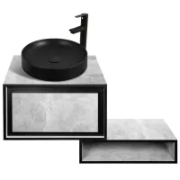 Наборы мебели для ванной комнаты Aquatoria Eclipse ЛДСП / Серый