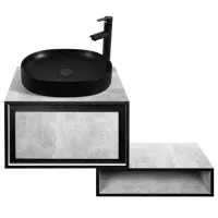 Наборы мебели для ванной комнаты Aquatoria Eclipse ЛДСП / Серый