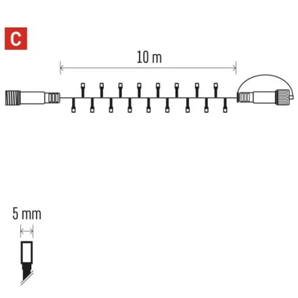 Гирлянды LED EMOS D1AF01  / Фиолетовый photo 4
