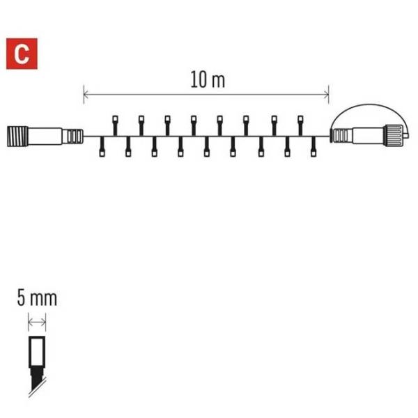 Гирлянды LED EMOS D1AC03  / Белый photo 3