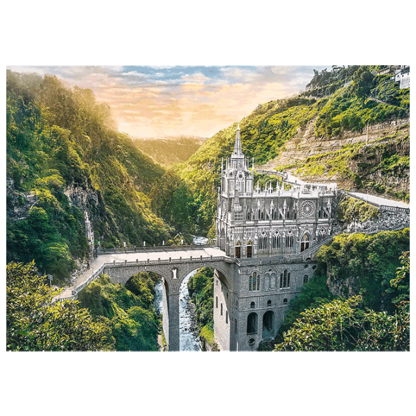 Puzzle Trefl Colombia Sanctuarul Las Lajas 10+/ Numărul de piese: 1000 photo 2 Puzzle Trefl Colombia Sanctuarul Las Lajas 10+/ Numărul de piese: 1000 photo 2