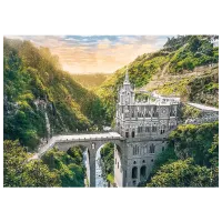 Puzzle Trefl Colombia Sanctuarul Las Lajas 10+/ Numărul de piese: 1000 photo 2