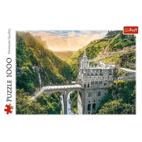 Puzzle Trefl Colombia Sanctuarul Las Lajas 10+/ Numărul de piese: 1000 photo 3 Puzzle Trefl Colombia Sanctuarul Las Lajas 10+/ Numărul de piese: 1000 photo 3