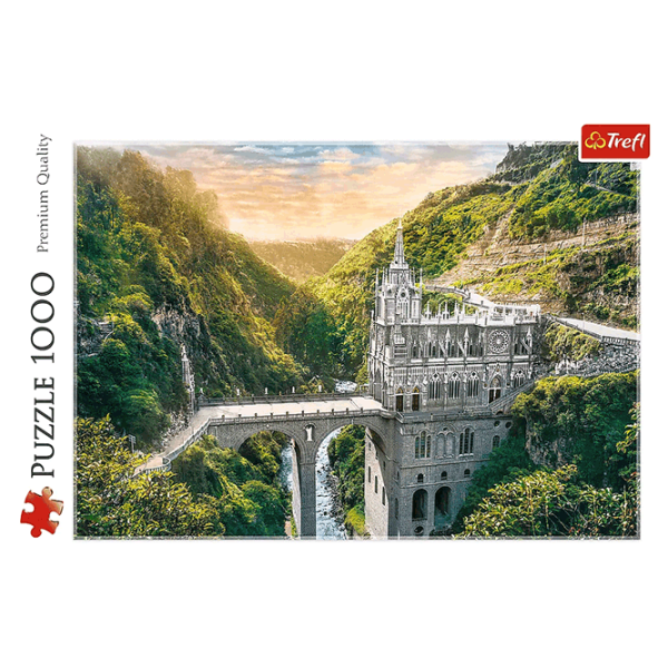 Puzzle Trefl Colombia Sanctuarul Las Lajas 10+/ Numărul de piese: 1000 photo 3 Puzzle Trefl Colombia Sanctuarul Las Lajas 10+/ Numărul de piese: 1000 photo 3