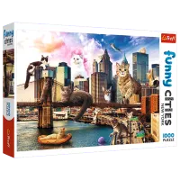 Puzzle Trefl Cats in New York 10+/ Количество деталей: 1000