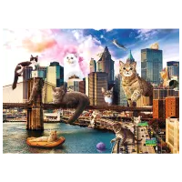 Puzzle Trefl Cats in New York 10+/ Numărul de piese: 1000 photo 2