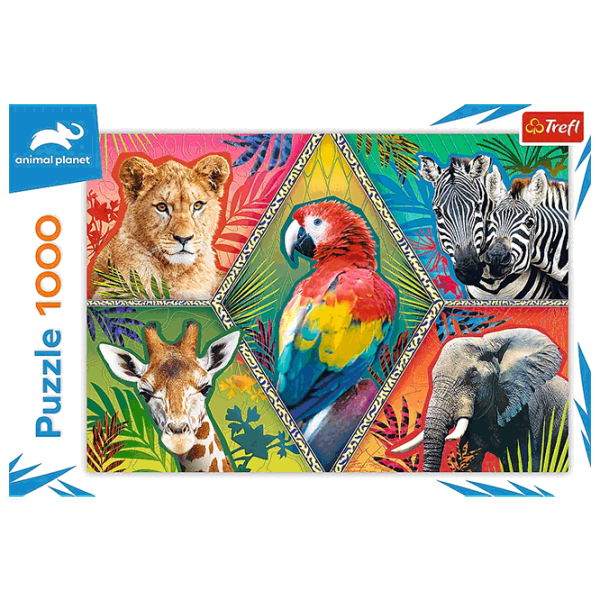 Puzzle Trefl Exotic Animals 10+/ Numărul de piese: 1000 photo 2 Puzzle Trefl Exotic Animals 10+/ Numărul de piese: 1000 photo 2