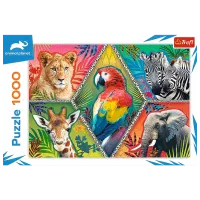 Puzzle Trefl Exotic Animals 10+/ Numărul de piese: 1000 photo 2