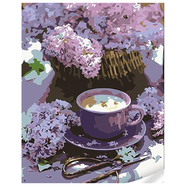 Pictură pe numere Strateg Coș de liliac SS1113 40 x 30 cm / Verticală photo 1 Pictură pe numere Strateg Coș de liliac SS1113 40 x 30 cm / Verticală photo 1