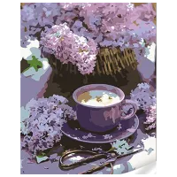 Pictură pe numere Strateg Coș de liliac SS1113 40 x 30 cm / Verticală