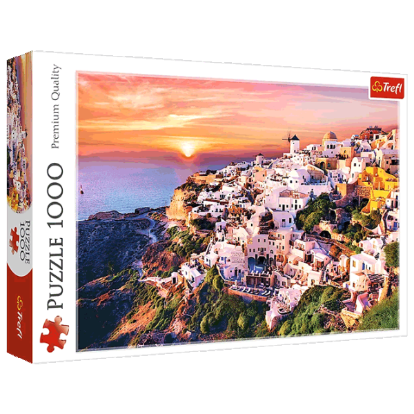 Puzzle Trefl Sunset over Santorini 12+/ Количество деталей: 1000 photo 1 Puzzle Trefl Sunset over Santorini 12+/ Количество деталей: 1000 photo 1