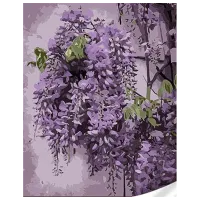 Картина по номерам Strateg Нежная глициния SS1082 40 x 30 cm / Вертикальная
