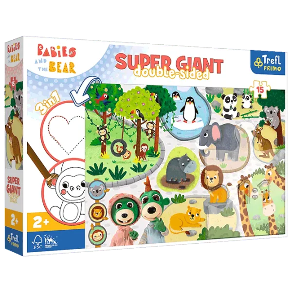 Puzzle Trefl Zoo 2+/ Количество деталей: 15 photo 1 Puzzle Trefl Zoo 2+/ Количество деталей: 15 photo 1
