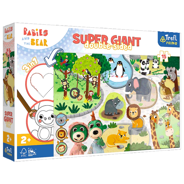 Puzzle Trefl Zoo 2+/ Количество деталей: 15 photo 1 Puzzle Trefl Zoo 2+/ Количество деталей: 15 photo 1