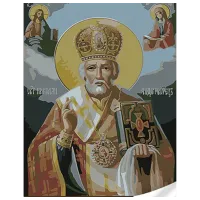 Картина по номерам Strateg Святой Николай SS1112 40 x 30 cm / Вертикальная