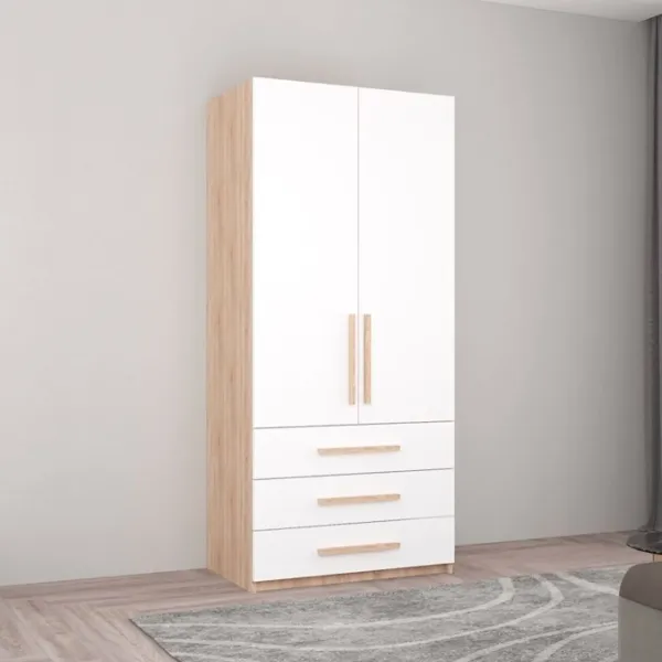 Шкаф Mobildor-Lux Smart-Home 90 x 56см x 200 / ЛДСП / Sonoma photo 3