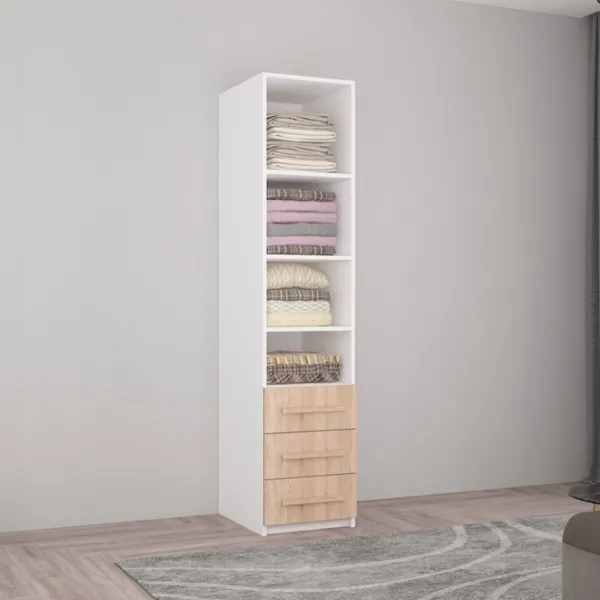 Dulap Mobildor-Lux Smart-Home 40 x 56 x 200 / PAL / Alb photo 2