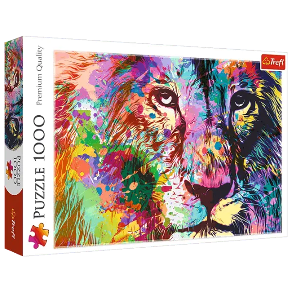 Puzzle Trefl Colorful Lion 10+/ Количество деталей: 1000 photo 1