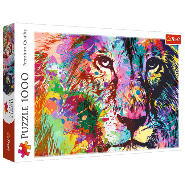 Puzzle Trefl Colorful Lion 10+/ Количество деталей: 1000 photo 1