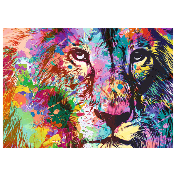 Puzzle Trefl Colorful Lion 10+/ Количество деталей: 1000 photo 2