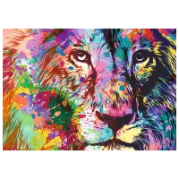 Puzzle Trefl Colorful Lion 10+/ Numărul de piese: 1000 photo 2