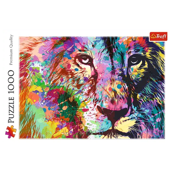 Puzzle Trefl Colorful Lion 10+/ Количество деталей: 1000 photo 3