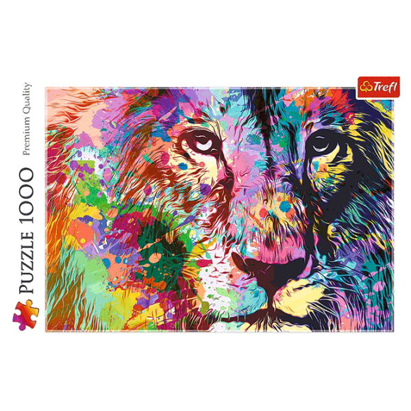 Puzzle Trefl Colorful Lion 10+/ Количество деталей: 1000 photo 3