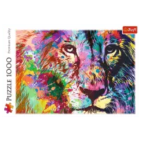Puzzle Trefl Colorful Lion 10+/ Numărul de piese: 1000 photo 3