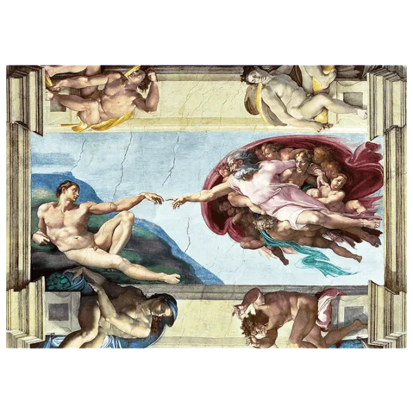 Puzzle Trefl The Creation of Adam 12+/ Количество деталей: 1000 photo 2 Puzzle Trefl The Creation of Adam 12+/ Количество деталей: 1000 photo 2