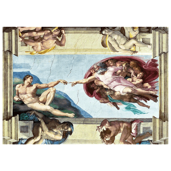 Puzzle Trefl The Creation of Adam 12+/ Количество деталей: 1000 photo 2 Puzzle Trefl The Creation of Adam 12+/ Количество деталей: 1000 photo 2