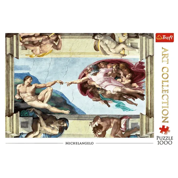 Puzzle Trefl The Creation of Adam 12+/ Количество деталей: 1000 photo 3 Puzzle Trefl The Creation of Adam 12+/ Количество деталей: 1000 photo 3