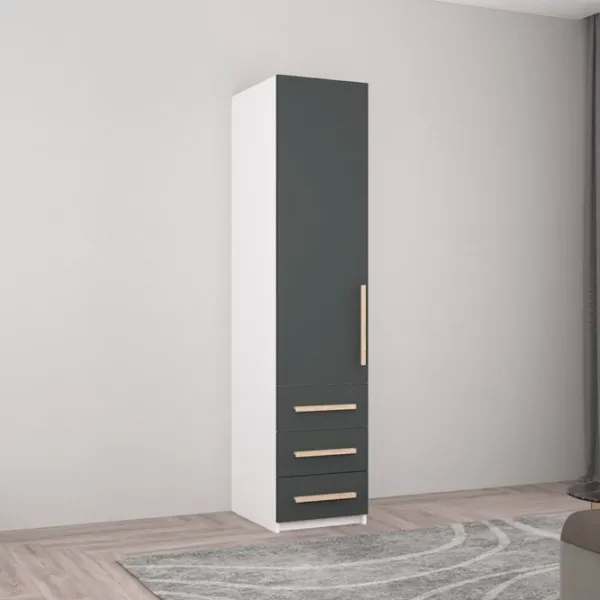 Dulap Mobildor-Lux Smart-Home 45 x 56 x 200 / PAL / Alb photo 3