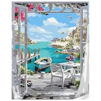 Pictură pe numere Strateg Acces la apă SS1047 40 x 30 cm / Verticală