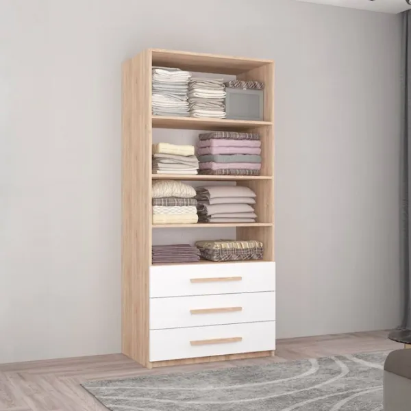 Шкаф Mobildor-Lux Smart-Home 80 x 56см x 200 / ЛДСП / Белый photo 2