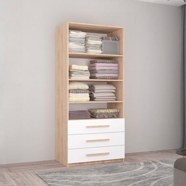 Шкаф Mobildor-Lux Smart-Home 100 x 56см x 200 / ЛДСП / Белый photo 2