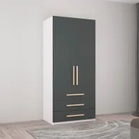 Dulap Mobildor-Lux Smart-Home 100 x 56 x 200 / PAL / Alb photo 3
