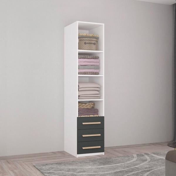 Dulap Mobildor-Lux Smart-Home 40 x 56 x 260 / PAL / Alb photo 2