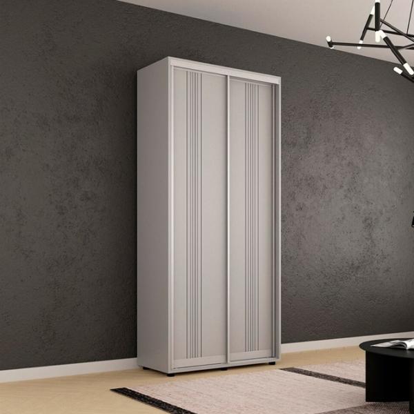 Dulap Mobildor-Lux Compact 110 x 45 x 220 / PAL / Gri deschis photo 3