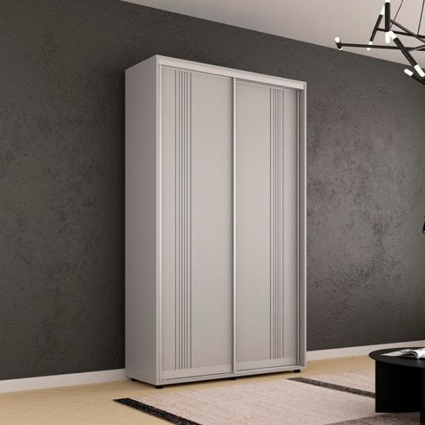 Dulap Mobildor-Lux Compact 120 x 45 x 220 / PAL / Gri deschis photo 3