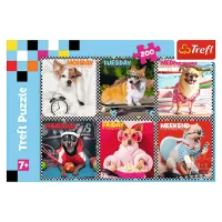 Puzzle Trefl Happy Dogs 7+/ Numărul de piese: 200 photo 2