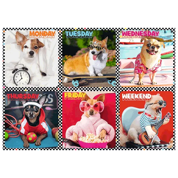 Puzzle Trefl Happy Dogs 7+/ Numărul de piese: 200 photo 3