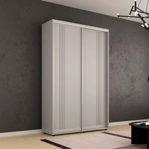 Dulap Mobildor-Lux Compact 150 x 45 x 220 / PAL / Gri deschis photo 3