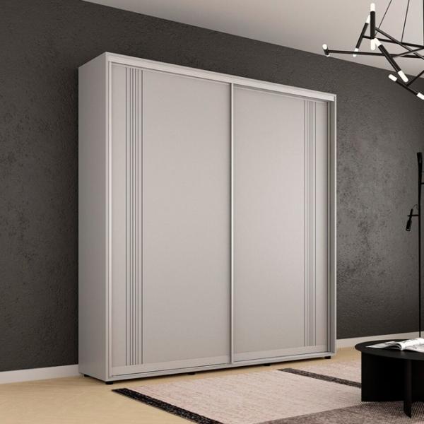 Dulap Mobildor-Lux Compact 190 x 45 x 220 / PAL / Gri deschis photo 3