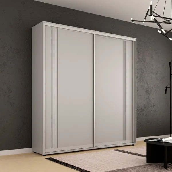 Dulap Mobildor-Lux Compact 220 x 45 x 220 / PAL / Gri deschis photo 2