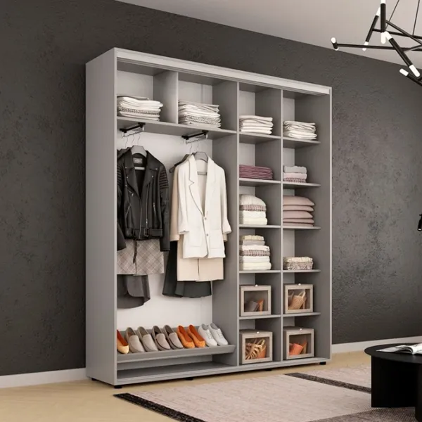 Шкаф Mobildor-Lux Compact 230 x 45см x 220 / ЛДСП / Светло серый photo 2