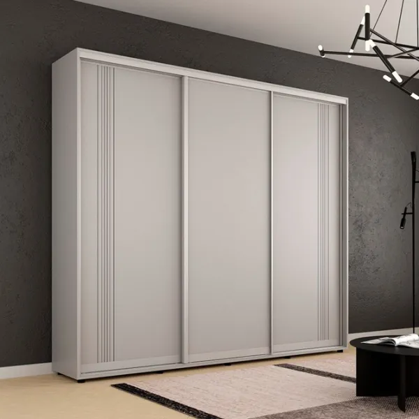 Dulap Mobildor-Lux Compact 250 x 45 x 220 / PAL / Gri deschis photo 2